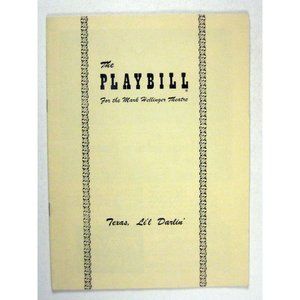 Texas Lil Darlin' Playbill June 1950 Kenny Delmar Welton Clary Fred Wayne Ticket